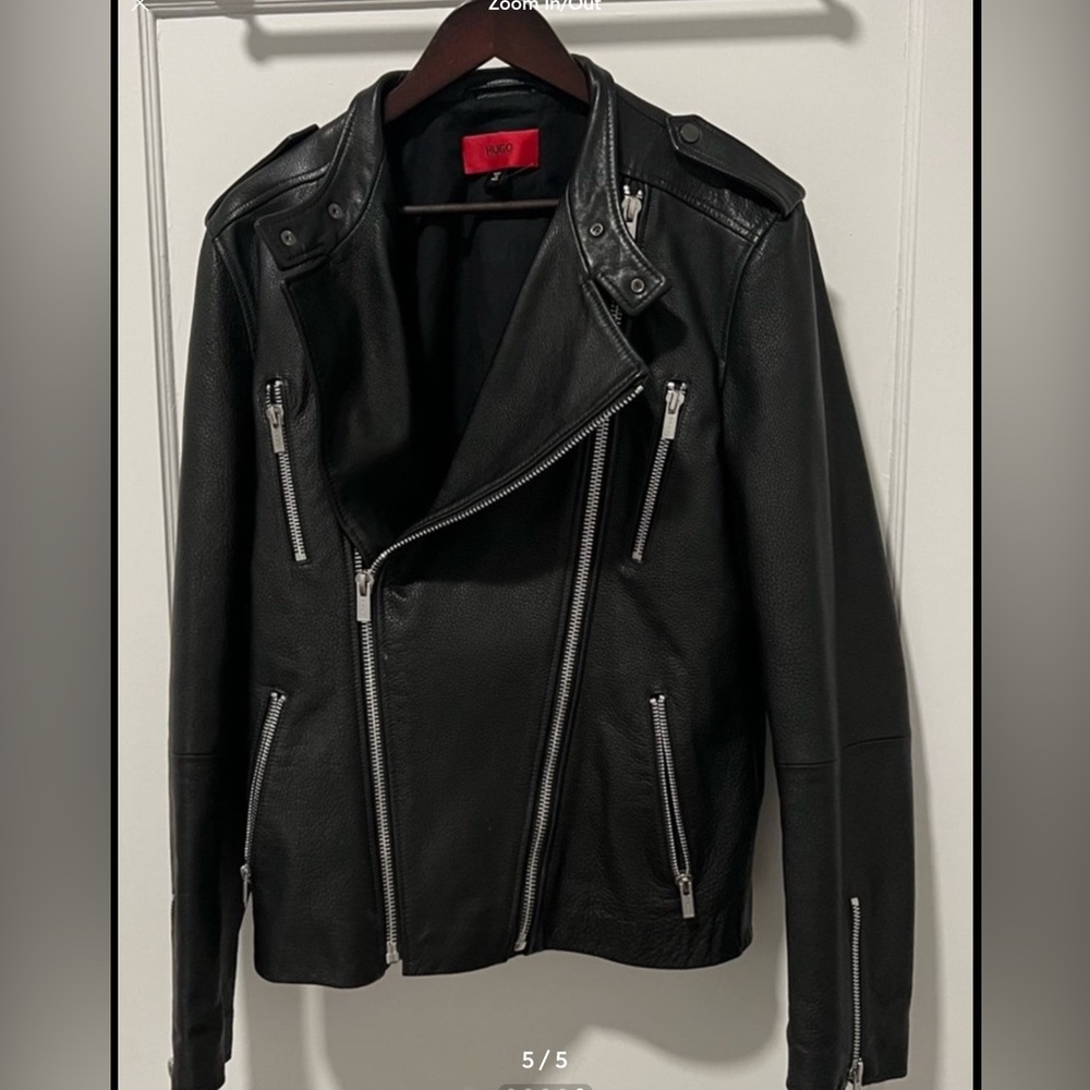 Hugo Boss leather jacket